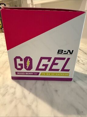NWT Sealed box Bare Performance Nutrition GO GEL - Mixed Berry (Pink/White)